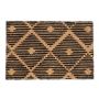 Doormat 60x40 cm., black/light brown