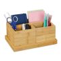 Writing instrument organizer 11.5x27x18 cm., light brown