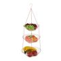 Fruit basket 73x28cm., copper color