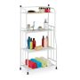 Bathroom shelf 107x56x28cm., white/black