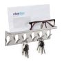 Wall shelf for keys 7x24.5x5cm., silver color