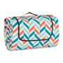 Picnic blanket 200x300cm., orange/white/light blue