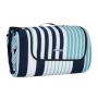 Picnic blanket 200x300cm., dark blue/light blue/white