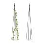Set of 2 garden grills "Tower" 120x16x16cm., black