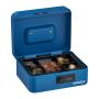 Cash box with digital code, blue