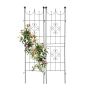 Set of 2 garden grills 183x46x1cm., black
