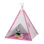 Children's playhouse "Teepee" 154x124x124cm., white/pink