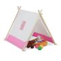 Children's playhouse "Teepee" 92x120x86cm., white/pink
