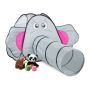 Children's playhouse with 1 tunnel "Elephant" 92x155x200cm., gray/pink
