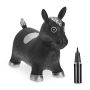 Inflatable toy "Horse" 46x25x53cm., black/silver color