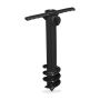 Ground-mounted umbrella stand 37.5x23.5x7.5cm, black