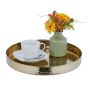 Tray 4x32cm., gold color