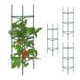 Set of 4 garden trellis 90x32x32cm., green