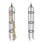 Set of 2 garden grills "Tower" 100x15cm., black