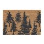 Doormat "Forest" 60x40 cm., light brown/black