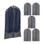 Set of 6 garment bags 100x60cm, gray