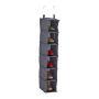 Hanging closet organizer 99x15x30cm., dark gray