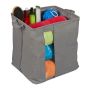 Foldable bag with handles 39x40x33cm., gray