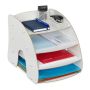 Writing instrument and document organizer 27x25.5x34.5 cm., white