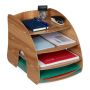 Writing instrument and document organizer 27x25.5x34.5 cm., brown