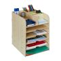 Writing instrument and document organizer 34.5x25x32 cm., light brown