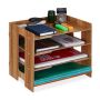 Writing instrument and document organizer 27x32.5x25 cm., brown
