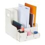 Writing instrument and document organizer 27x24x31.5 cm., white