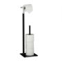 Toilet paper holder 71x20x20cm., black/silver color