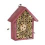 Insect hotel 20x17x8.5cm., red/light brown color