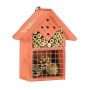 Insect hotel 21x17.5x9cm., orange/light brown