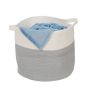 Foldable bag 37x41cm., white/gray