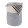 Foldable bag 46x38cm., white/gray