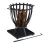 Fire pit 59x55.5x49cm., black