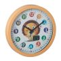 Wall clock 30x4.5cm., orange/white/black