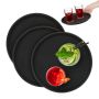 Set of 3 trays 2x28cm., black
