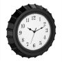 Wall clock 33x5.5cm., black/white