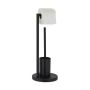 Toilet paper holder with toilet brush 53x20.5x13.5cm., black/white