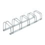 Bicycle rack for 5 bikes 27x130x33cm., silver color
