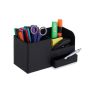 Writing instrument organizer with 1 compartment 12x22.5x11 cm., black