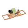 Bathroom table 16.5x105x23.5cm., light brown/black