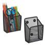Set of 2 magnetic writing implement organizers, black