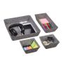 Set of 4 boxes, gray
