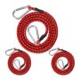 Set of 3 mounting rubbers for bicycle trunk 175cm., red/black/silver