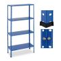 Storage shelf 147.5x75.5x30.5cm., blue