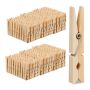 Clothespin set 288 pieces 7.5x1.5x1cm., light brown