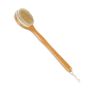 Bath brush with long handle 3.5x40x10.5cm., light brown/white
