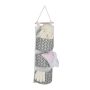 Hanging organizer with 3 compartments 74x20x8cm., cream/gray/light brown color