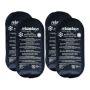 Set of 4 cooling elements 1.5x13x28cm., black/white