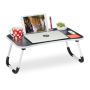 Laptop table 26x63x40cm., black/white