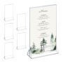 Set of 6 transparent table stands 24.5x15.5x5.5 cm.